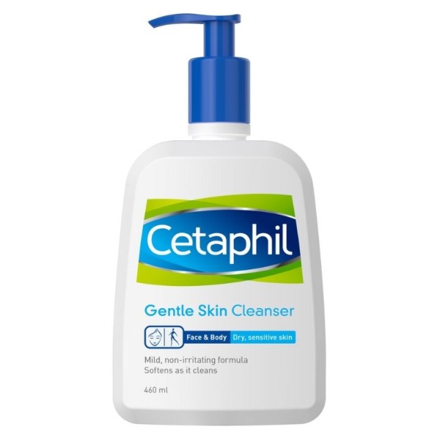 Cetaphil Gentle Skin Cleanser Απαλό Καθαριστικό Δέρματος για Σώμα & Πρόσωπο, 460ml