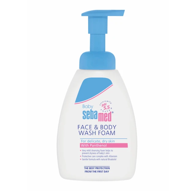 Sebamed Baby Face & Body Wash Foam, 400ml