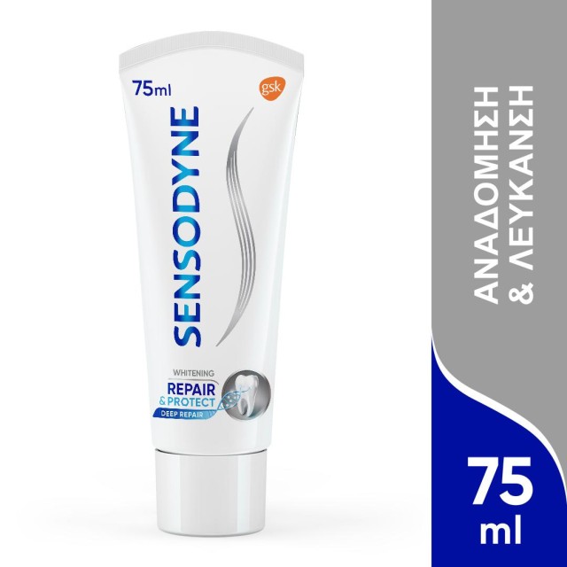 Sensodyne Repair & Protect Whitening Οδοντόκρεμα Για Τα Ευαίσθητα Δόντια, 75ml