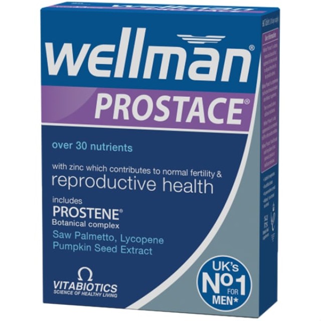 Vitabiotics - Wellman Prostace Για τον Προστάτη, 60 Ταμπλέτες