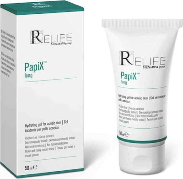 ReLife PapiX Long Hydrating Gel Ενυδατικό Τζελ για Δέρμα με Ακμή, 50ml