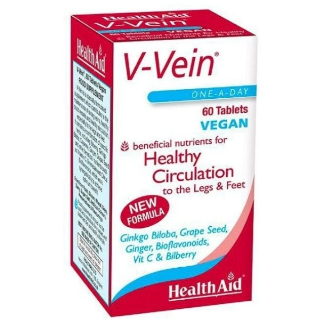 Health Aid V-Vein Dietary Supplement with Herbs, Bioflavonoids & ...