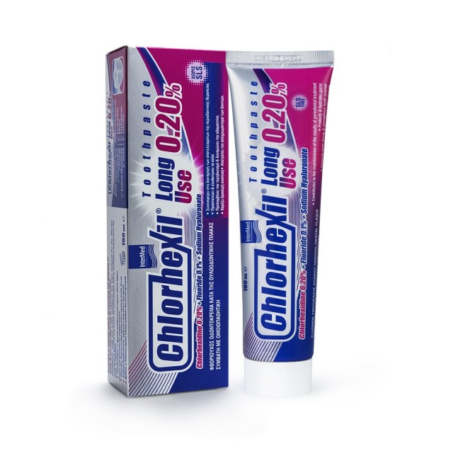 Chlorhexil 0.20% Toothpaste Long Use Κατά της Ουλοοδοντικής Πλάκας, 100ml