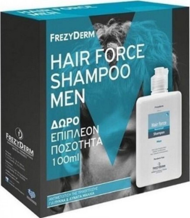 Frezyderm Πακέτο Προσφοράς Hair Force Shampoo Men, 200ml + ΔΩΡΟ 100ml