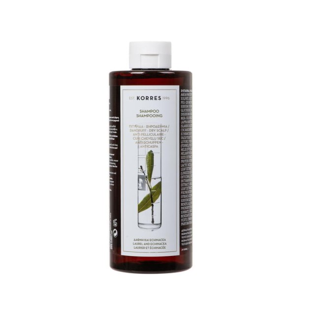 Korres Σαμπουάν Δάφνη και Echinacea για Πιτυρίδα & Ξηροδερμία, 400ml