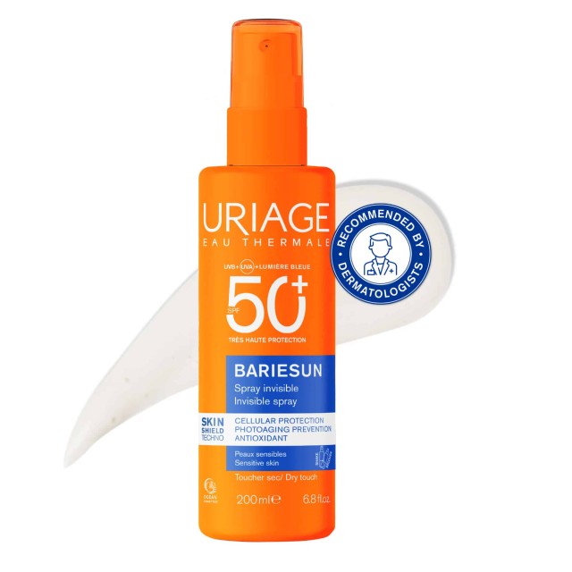 Uriage Bariesun Invisble Spray SPF50+ Αντηλιακό Σπρέι, 200ml