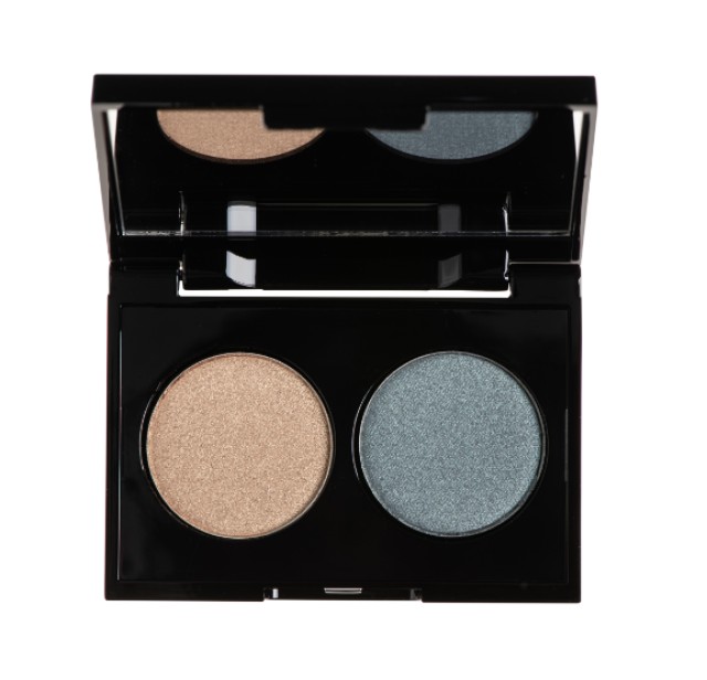 Korres Volcanic Minerals Velvet Dual Παλέτα Σκιών - Blue Teal 58
