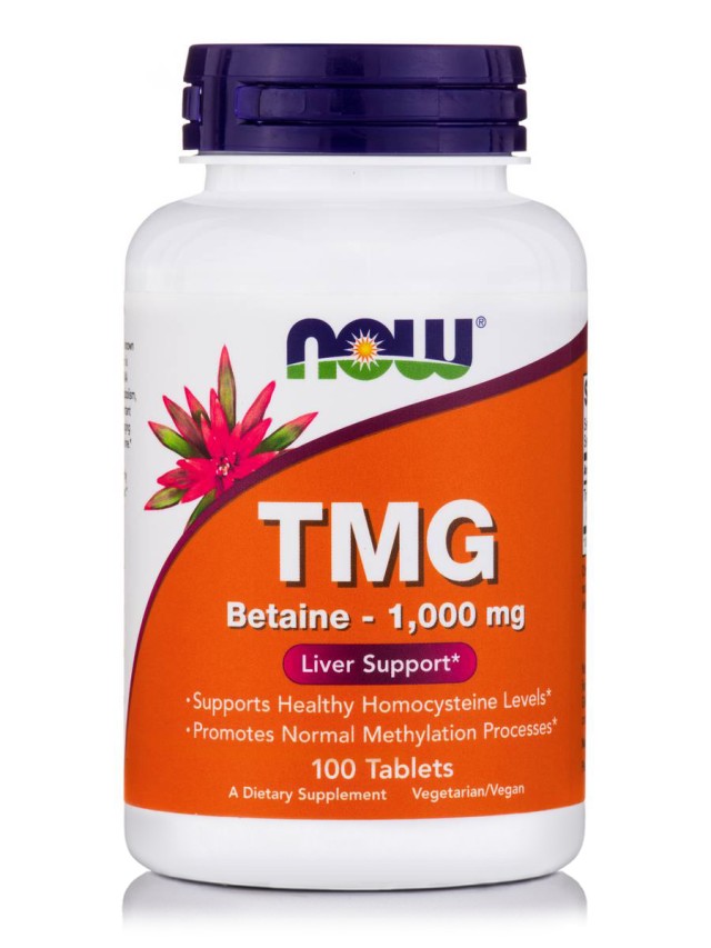 Now TMG (Trimethylglycine) 1000mg, 100 Ταμπλέτες
