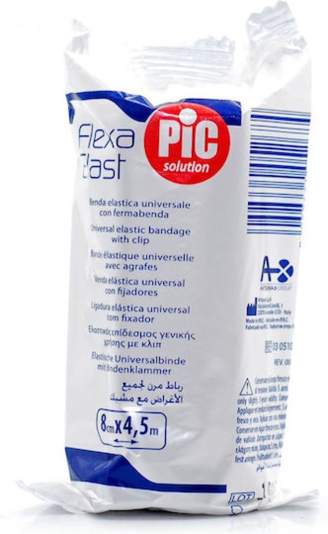 Pic Flexa Elast Ελαστικός Επίδεσμος με Κλιπ 8cm x 4.5m, 1τμχ