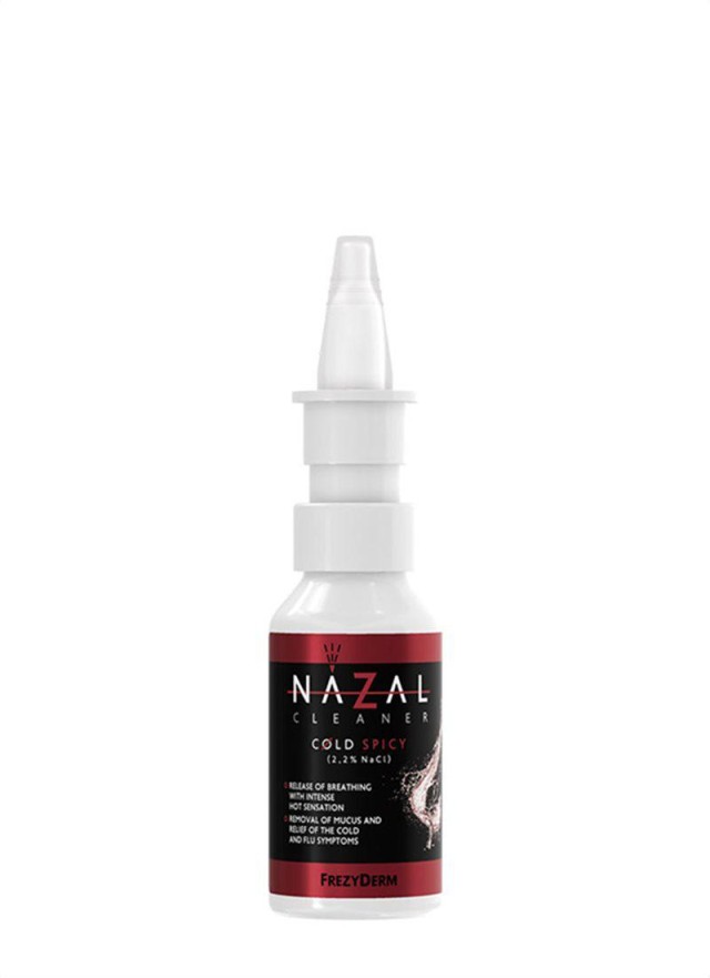 Frezyderm Nazal Cleaner Cold Spicy (2,2% Nacl) Υπέρτονο Αλατούχο Διάλυμα Για Την Καταρροή, 30ml