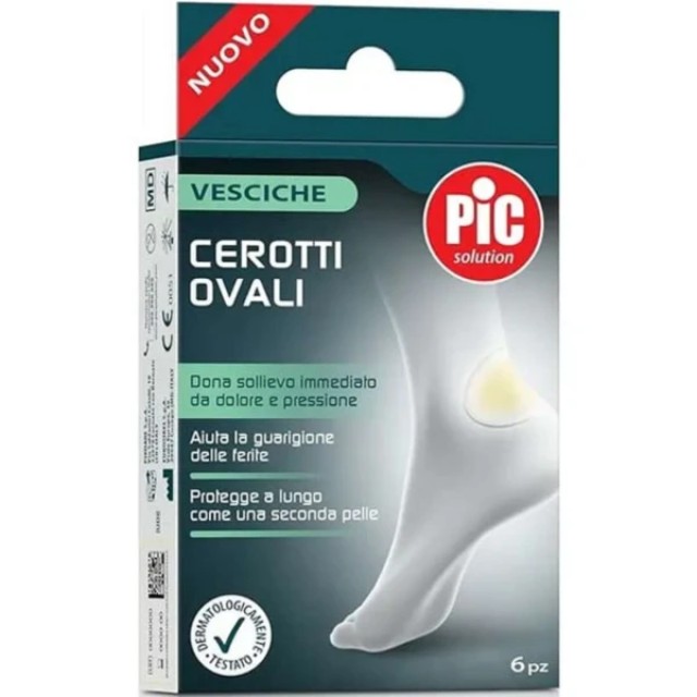 Pic Solution Cerotti Ovali Επιθέματα για Φουσκάλες Οβάλ, 6τμχ