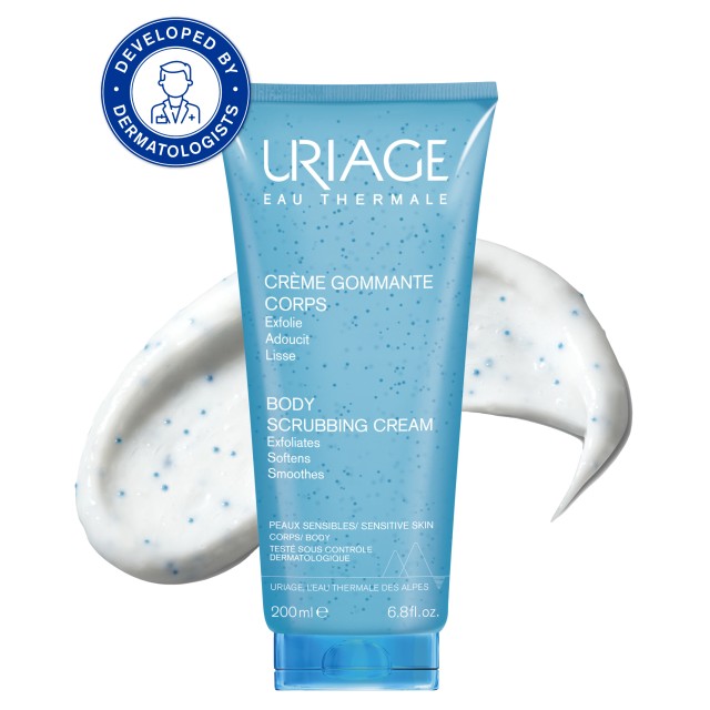 Uriage Exfoliating Body Scrub Sensitive Skin Απολεπιστική Κρέμα Σώματος, 200ml