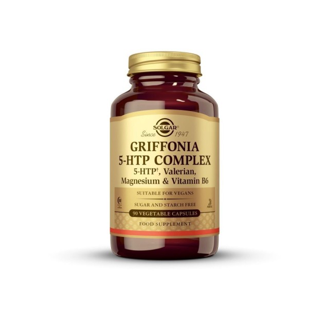 Solgar Griffonia 5-HTP Complex Συμπλήρωμα Διατροφής για την Αντιμετώπιση του Άγχους, 90caps