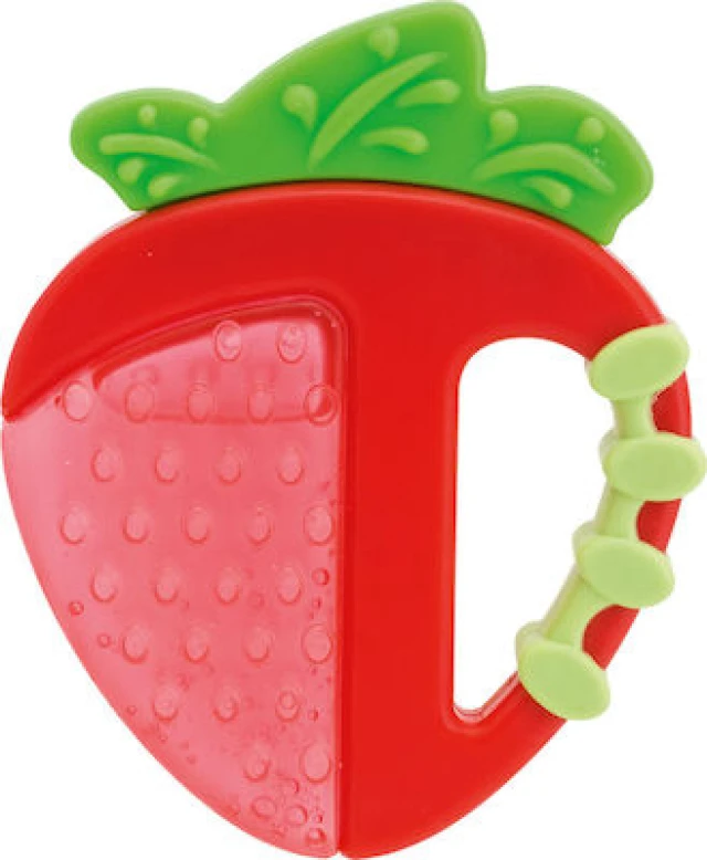 Chicco Teething Ring Suitable for Babies 4+ Months Red Bra...