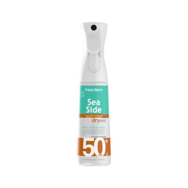 Frezyderm Sea Side Dry Mist SPF50+ Αντηλιακό Spray Σώματος για Όλη την Οικογένεια, 300ml