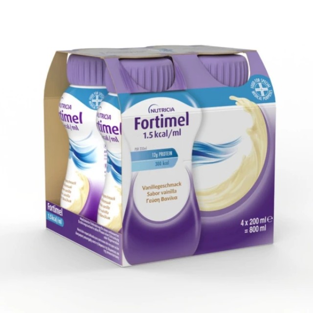 Nutricia Fortimel 1.5 kcal Με Γεύση Βανίλια Θρεπτικό & Υψηλής Ενέργ...