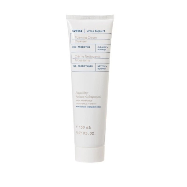 Korres Greek Yoghurt Probiotic Foaming Cream Cleanser Pre + Probiot...