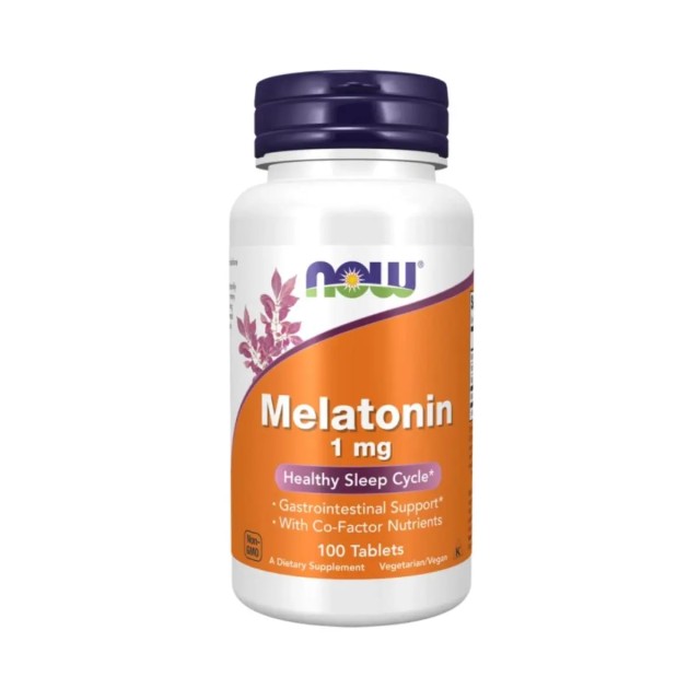 Now Melatonin 1mg Συμπλήρωμα Διατροφής με Μελατονίνη, 100caps