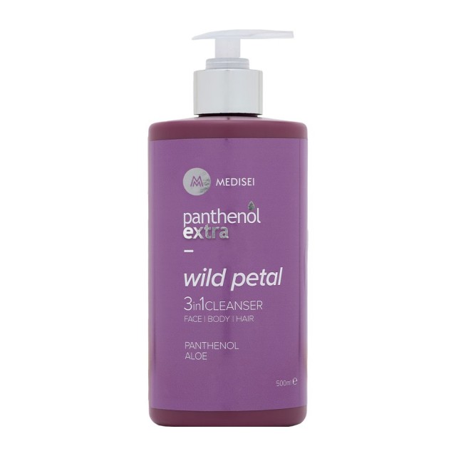 Panthenol Extra Wild Petal 3in1 Γυναικείο Καθαριστικό για Πρόσωπο, Σώμα & Μαλλιά, 500ml