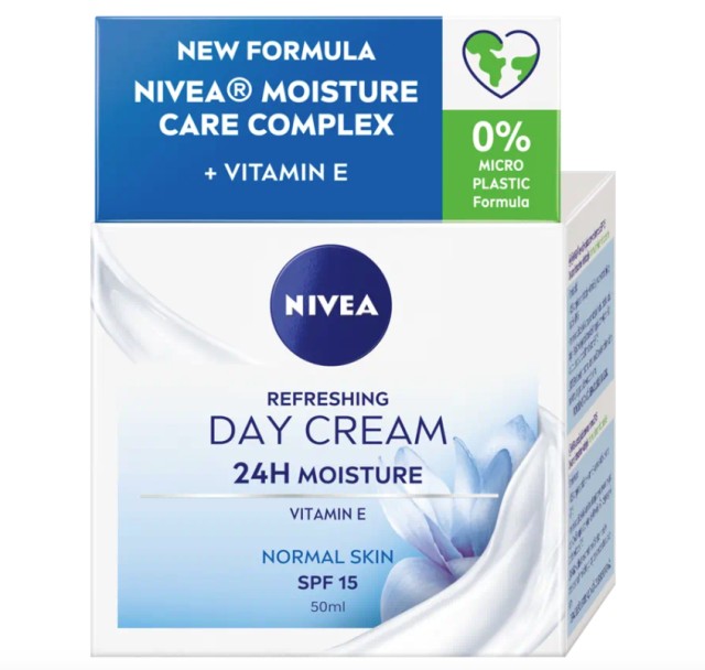 Nivea Essentials Nourishing Day Cream SPF15 Ενυδατική Κρέμα Ημέρας για Κανονικές Επιδερμίδες, 50ml
