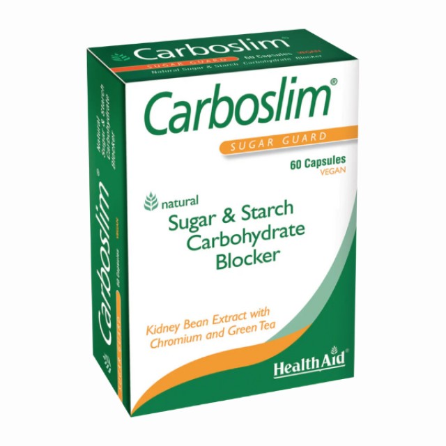 Health Aid CarboSlim Συμπλήρωμα Διατροφής για Αδυνάτισμα, 60caps