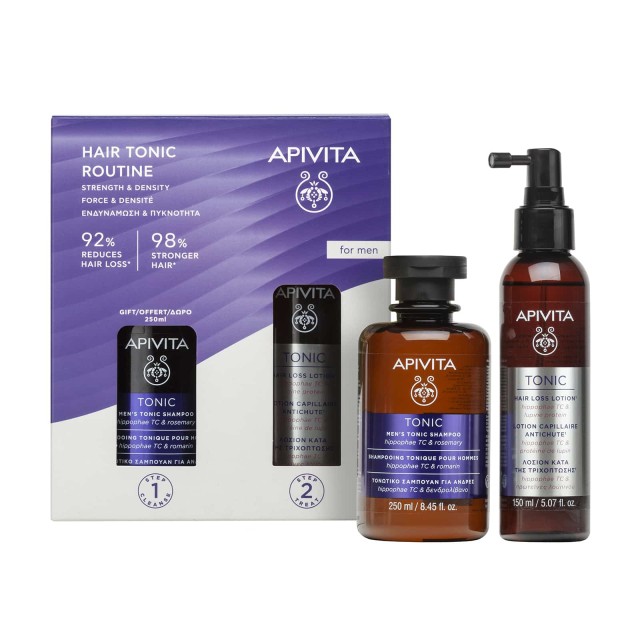 Apivita Promo Mens Hair Tonic Routine Hair Loss Lotion Λοσιόν Κατά ...