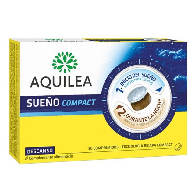 Aquilea Sueno Συμπλήρωμα Διατροφής με Μελατονίνη για Ήρεμο Ύπνο, 30 δισκία