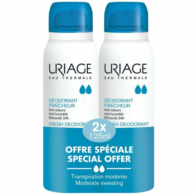 Uriage Eau Thermale Fresh Αποσμητικό 24h σε Spray 2x125ml