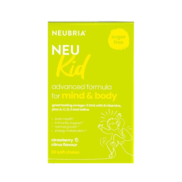 Neubria NEU Kid Παιδική Πολυβιταμίνη με Γεύση Φράουλα-Λεμόνι, 30 Ζελεδάκια