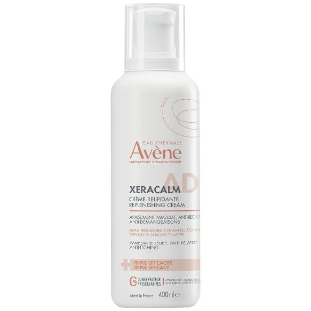Avene Eau Thermale Xeracalm AD Κρέμα Αναπλήρωσης Λιπιδίων, 400ml