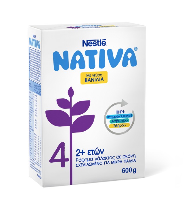 Nestle Γάλα σε Σκόνη Nativa 4 24m+ 600gr