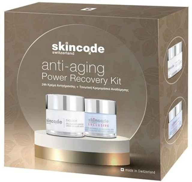 Skincode Anti-Aging Power Recovery Kit Exclusive Cellular Anti-Aging Cream 50 ml + Cellular Recharge Age Renewing Mask 50 ml Σετ Περιποίησης Προσώπου, 1 Σετ