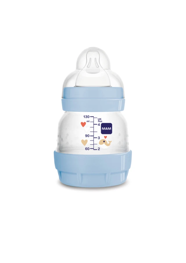 Mam Easy Start Anti-Colic Plastic Bottle with Silicone Nipple for Babies...