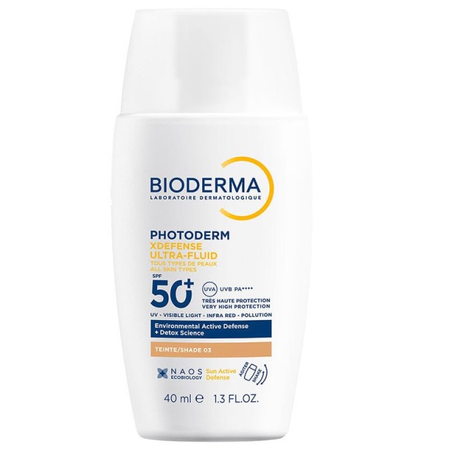 Bioderma Photoderm XDefense Ultra-Fluid Shade SPF50+ 03 Αντηλιακό Π...