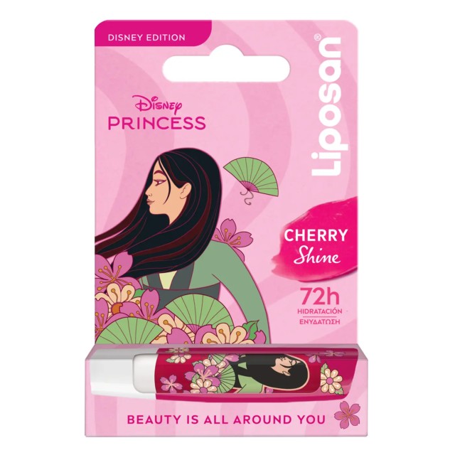 Liposan Disney Mulan Cherry Shine Ενυδατικό Balm Χειλιών με Άρωμα Κ...