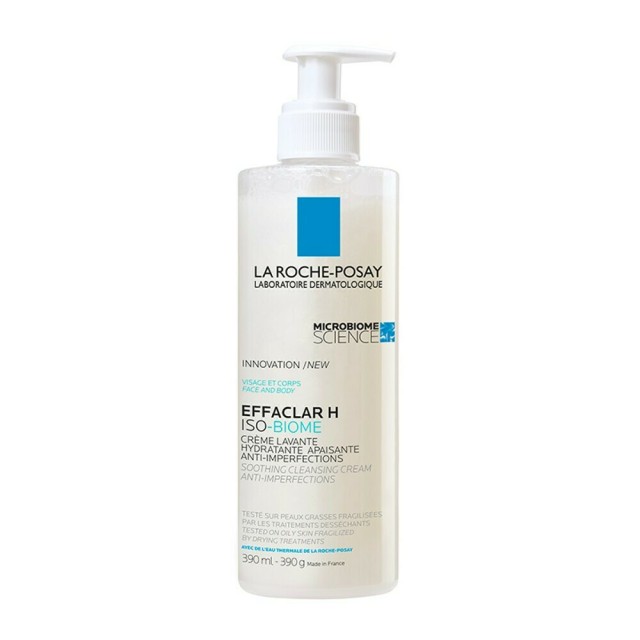 La Roche Posay Effaclar H Iso-Biome Κρέμα Καθαρισμού Προσώπου και Σώματος, 390ml