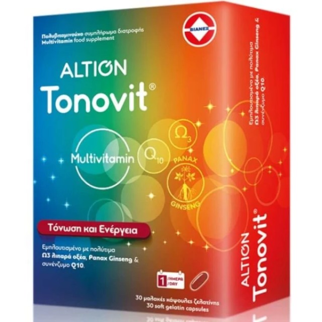 Altion Tonovit Συμπλήρωμα Διατροφής Πολυβιταμίνη με Ωμέγα 3, Q10 κα...