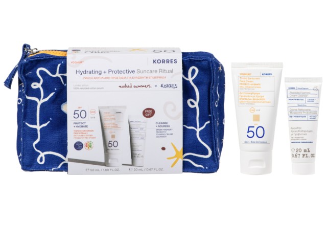 Korres Promo Greek Yoghurt Tinted Sunscreen Face Cream Protect & Hy...