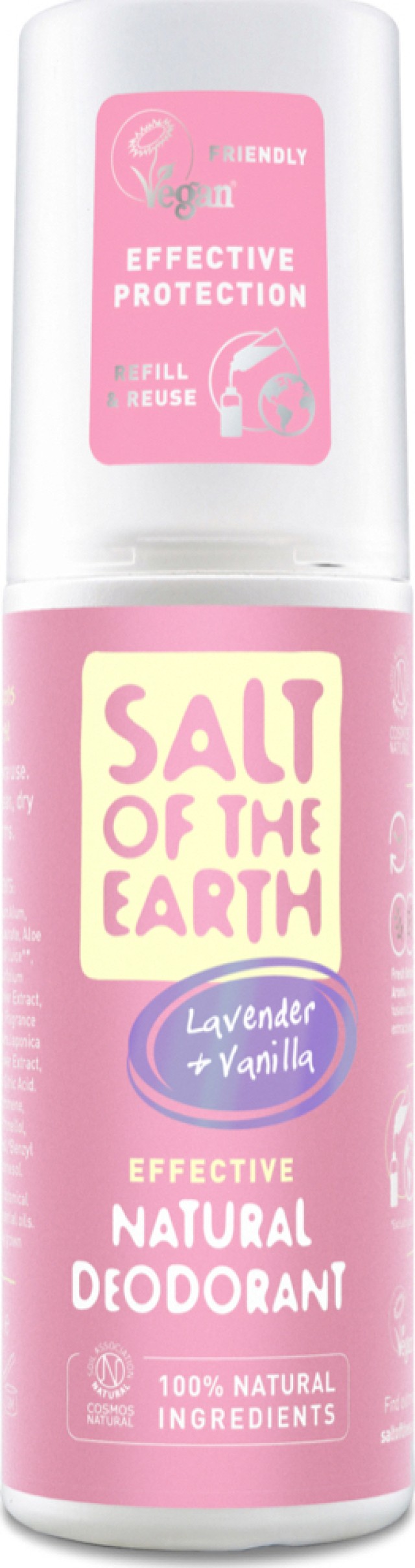 Salt of the Earth Vegan Natural Deodorant Spray Lavender & Vanilla Αποσμητικό Σπρέι, 100ml