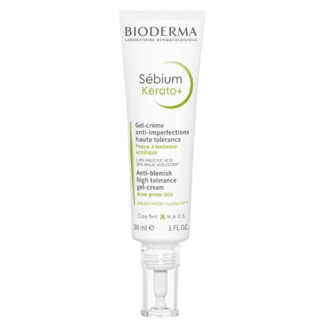 Bioderma Sebium Kerato+ Κρέμα Προσώπου σε Μορφή Τζελ για Επιδερμίδες με Τάση Ακμής, 30ml