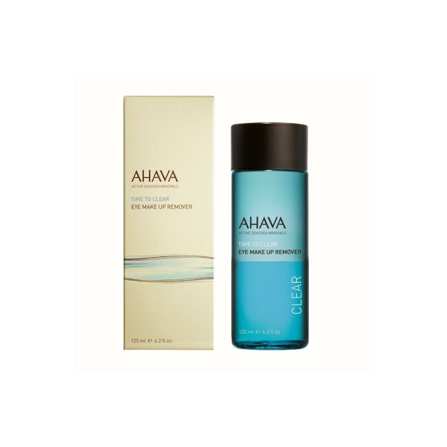 Ahava Time To Clear Eye Make-up Remover Καθαριστικό Ματιών Για Αδιάβροχο Μακιγιάζ, 125ml