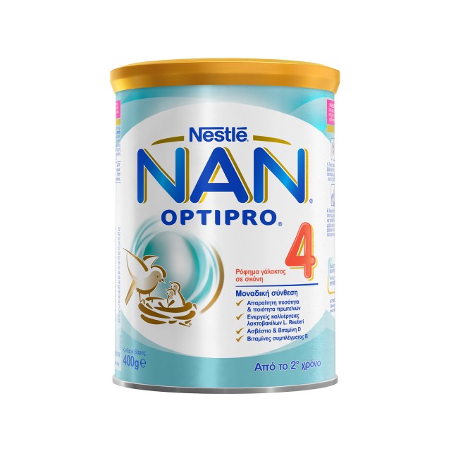 Nestle Nan Optipro 4 Γάλα σε Σκόνη από το Δεύτερο Χρόνο, 400gr