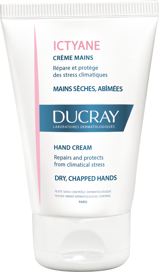 Ducray Ictyane Ενυδατική Κρέμα Χεριών Για Ξηρά - Ταλαιπωρημένα Χέρια, 50ml
