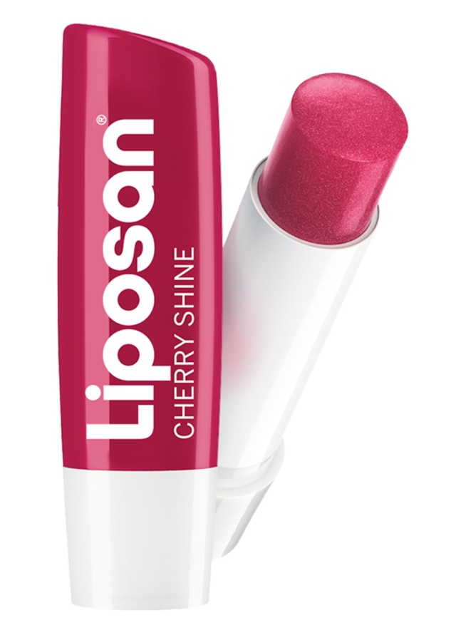 Liposan Cherry Shine Lip Balm with Color and Spf10, 4.8gr