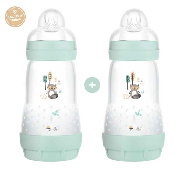 Mam Anti-Colic Easy Start Μπιμπερό με Θήλη Σιλικόνης κατά των Κολικών 2+ μηνών, 2x260ml