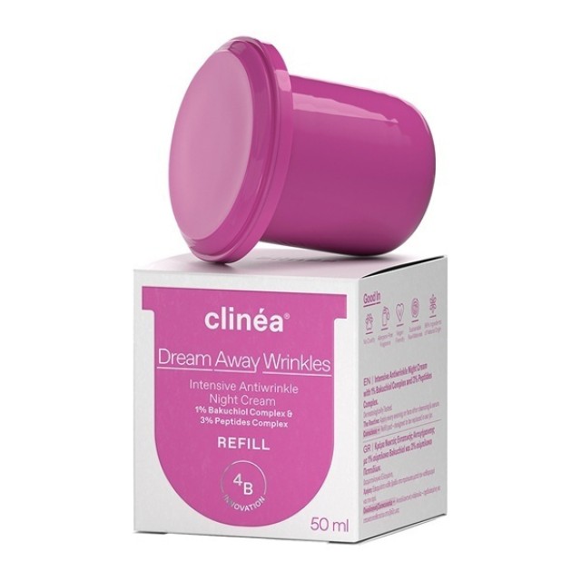 Clinea Refill Dream Away Wrinkles Κρέμας Νυκτός, 50ml