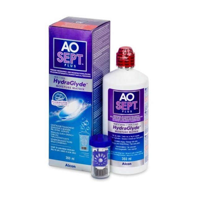 AOSEPT PLUS με HydraGlyde Υγρό Φακών Επαφής, 360ml