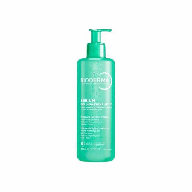 Bioderma Sebium Gel Moussant Actif Καθαρισμού Προσώπου για Ακνεϊκές...
