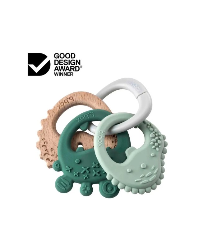 B.box Trio Teether Sage Μασητικό Κρίκος Οδοντοφυϊας, 3τμχ