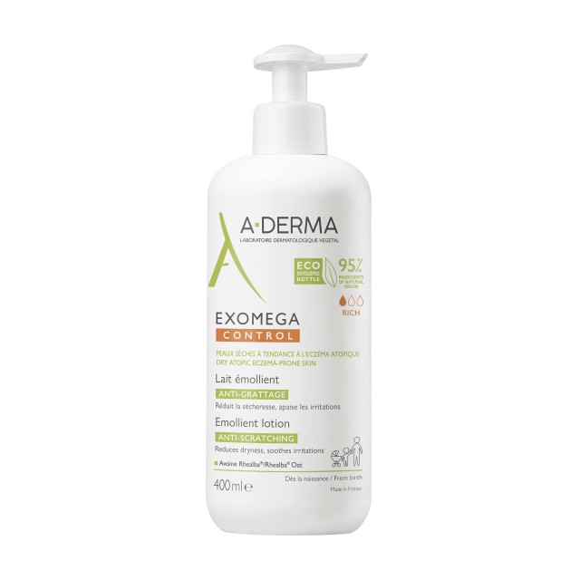 A-Derma Exomega Control Kαταπραϋντικό Μαλακτικό Γαλάκτωμα κατά του ...